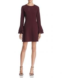 Parker Orlando Bell-Sleeve Mini Dress in Raisin at Bloomingdales